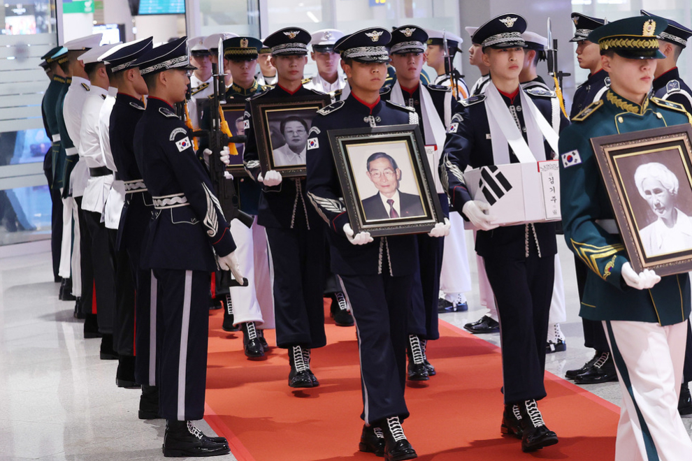 총영사관, 김기주⦁한응규 독립 애국지사 유해 국내 봉환 추모식 거행